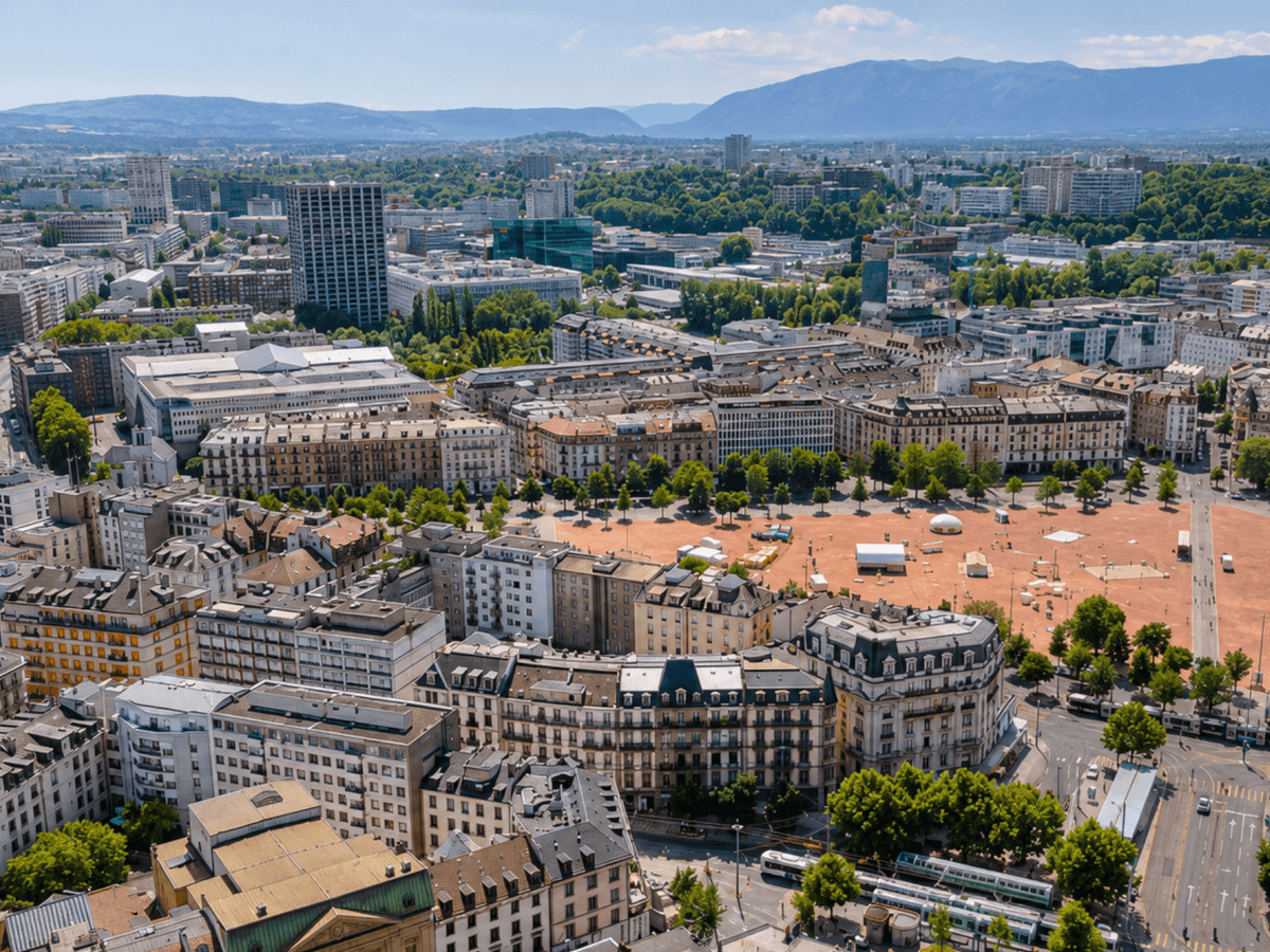 View of Genève Plainpalais